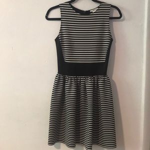 Mini Black and white striped dress Bar III